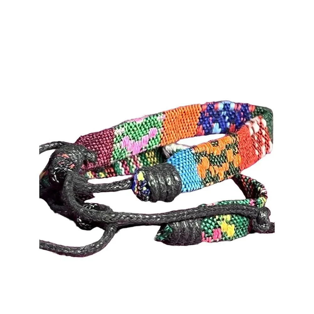 Bohemian Woven Bracelet Adjustable Multicolor Unisex - Picture 6 of 7